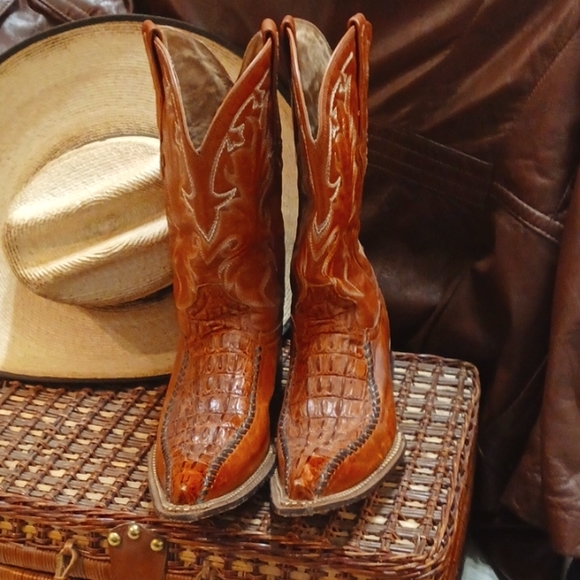 BOTAS AGUILA REAL Exotic Alligators Cowboy Boots - Picture 14 of 14